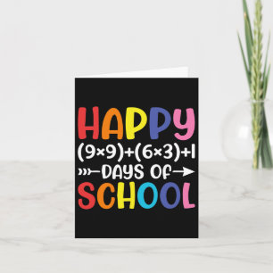 Wiskunde formule 100 dagen van school plezier Wisk Kaart