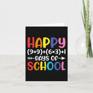 Wiskunde formule 100 dagen van school plezier Wisk Kaart