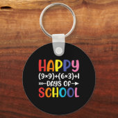 Wiskunde formule 100 dagen van school plezier Wisk Sleutelhanger (Voorkant)