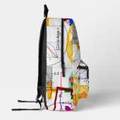 wiskunde formule fysica school bedrukte rugzak (Links)