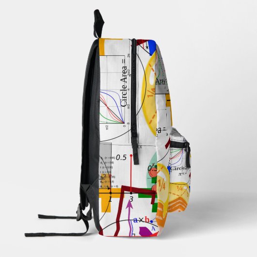 wiskunde formule fysica school bedrukte rugzak (Links)