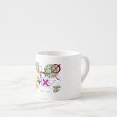 wiskunde formule fysica school espresso kop (Voorkant rechts)