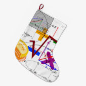 wiskunde formule fysica school grote kerstsok (Voorkant (Hangend))