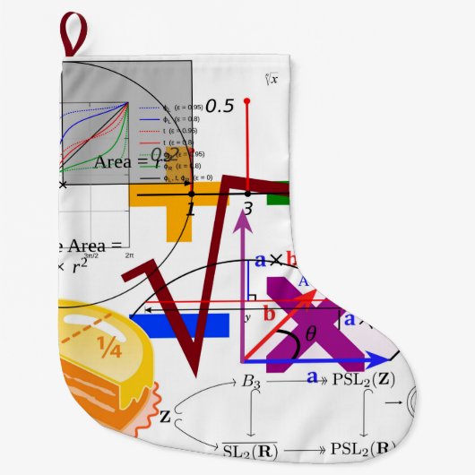 wiskunde formule fysica school grote kerstsok (Voorkant)