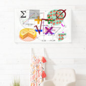 wiskunde formule natuurkunde school spandoek (Insitu)