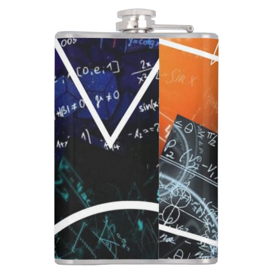 Wiskunde formule vinylkolf heupfles (Achterkant)