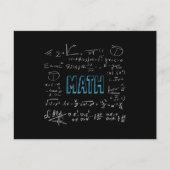 Wiskunde formuleert wiskunde briefkaart (Voorkant)