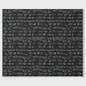 Wiskunde formuleert wiskunde natuurkunde docent cadeaupapier (Vlak)