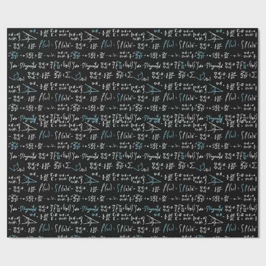 Wiskunde formuleert wiskunde natuurkunde docent cadeaupapier (Vlak)