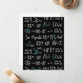 Wiskunde formuleert wiskunde natuurkunde docent notitiekaartje (Voorkant / Achterkant in situ)