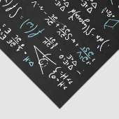 Wiskunde formuleert wiskunde natuurkunde docent tissuepapier (Detail)