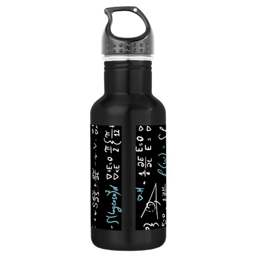 Wiskunde formuleert wiskunde natuurkunde docent waterfles  (Achterkant)