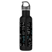 Wiskunde formuleert wiskunde natuurkunde docent waterfles  (Achterkant)