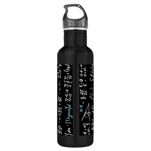 Wiskunde formuleert wiskunde natuurkunde docent waterfles (Achterkant)