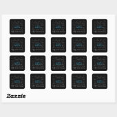 Wiskunde formuleert wiskunde vierkante sticker (Vel)