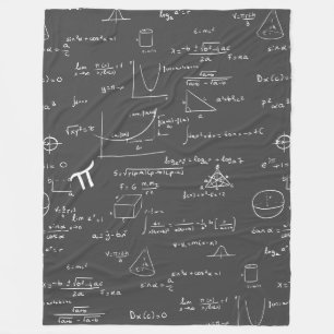 Wiskunde formules algebra nerd fleece deken