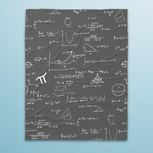 Wiskunde formules algebra nerd fleece deken