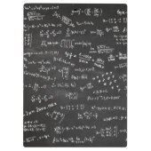 Wiskunde-formules op een Blackboard Klembord (Achterkant)