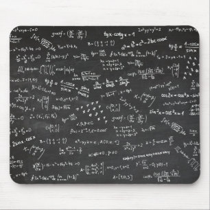 Wiskunde-formules op een Blackboard Muismat