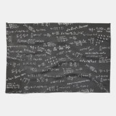 Wiskunde-formules op een Blackboard Theedoek (Horizontaal)