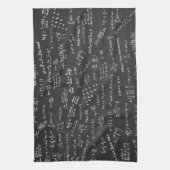 Wiskunde-formules op een Blackboard Theedoek (Verticaal)