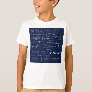 Wiskunde formules spiekbriefje t-shirt