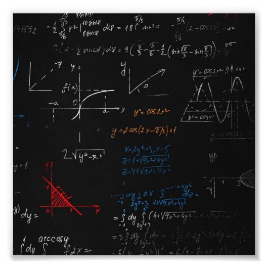 Wiskunde foto afdrukken (Voorkant)