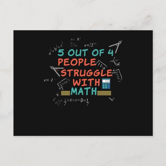 Wiskunde Funny Gezegde Mathematicus Briefkaart (Voorkant)