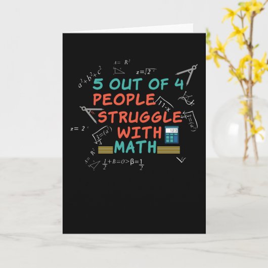 Wiskunde Funny Gezegde Mathematicus Kaart (Gele Bloem)