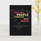 Wiskunde Funny Gezegde wiskunde Kaart (Gele Bloem)