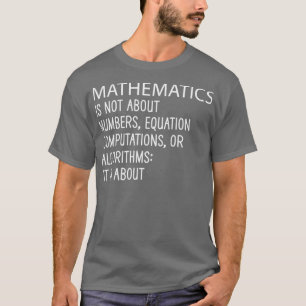 Wiskunde gaat niet over de berekening van de aanta t-shirt
