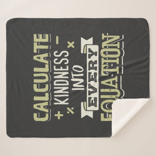 Wiskunde Gag Bereken vriendelijkheid in elke verge Sherpa Deken (Voorkant (horizontaal))