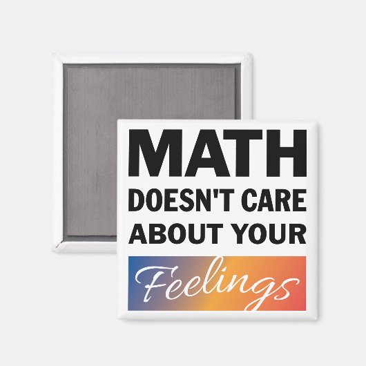 Wiskunde geeft geen Magnet (Voorkant / Achterkant)