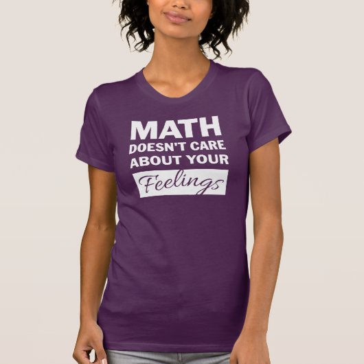 Wiskunde geeft het Shirt Witte tekstvrouwen niet a (Voorkant)