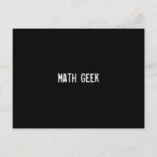 Wiskunde Geek Briefkaart