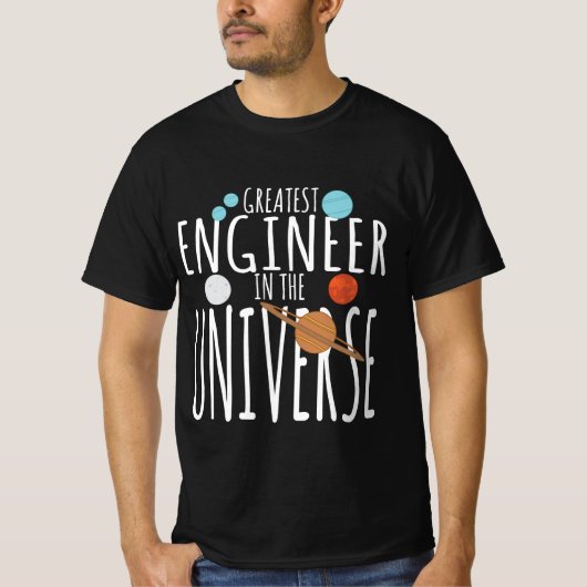 Wiskunde Geek Design - de beste ingenieur in het u T-shirt (Voorkant)