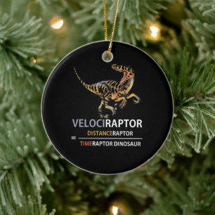 Wiskunde Geek Dinosaur Velociraptor Keramisch Ornament