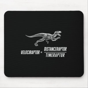 Wiskunde Geek Dinosaurus Velociraptor Vergelijking Muismat