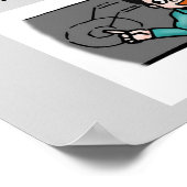 wiskunde geek grap poster (Hoek)