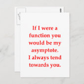 wiskunde geek houdt op briefkaart (Voorkant / Achterkant)