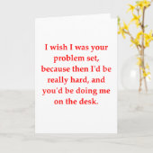 wiskunde geek houdt op kaart (Gele Bloem)