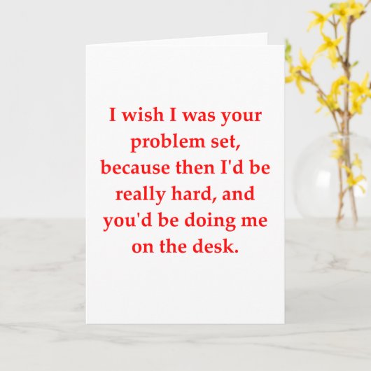 wiskunde geek houdt op kaart (Gele Bloem)