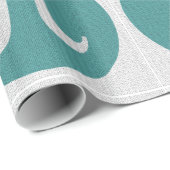 Wiskunde geek Pi-symbool, blauwe cirkel en cijfers Cadeaupapier (Rol Hoek)