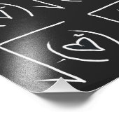 Wiskunde geek romance : echte liefde vinden foto afdruk (Hoek)