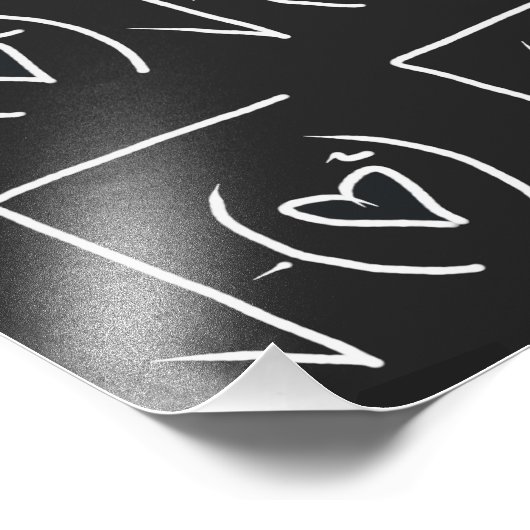 Wiskunde geek romance : echte liefde vinden foto afdruk (Hoek)