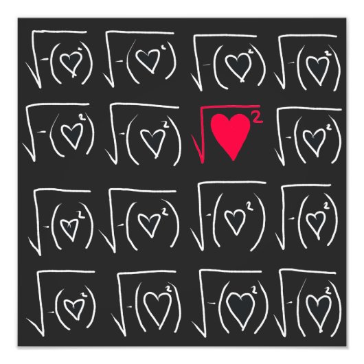 Wiskunde geek romance : echte liefde vinden foto afdruk (Voorkant)