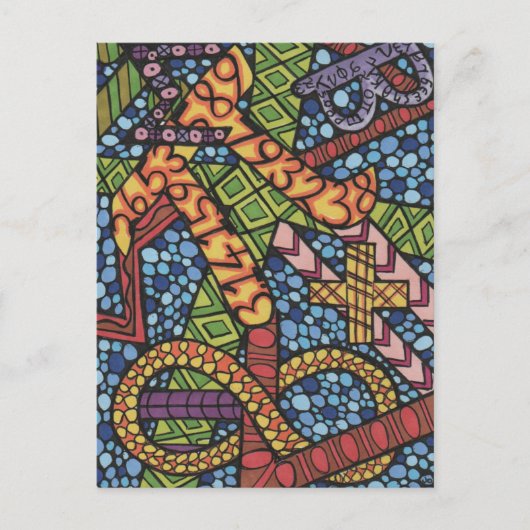 Wiskunde Geek Stoodle Briefkaart (Voorkant)