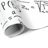 Wiskunde Geek, wiskundeoplosspatroon Cadeaupapier (Rol Hoek)