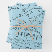 Wiskunde Geek, wiskundeoplosspatroon Inpakpapier Vel (In situ)