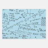 Wiskunde Geek, wiskundeoplosspatroon Inpakpapier Vel (Voorkant)